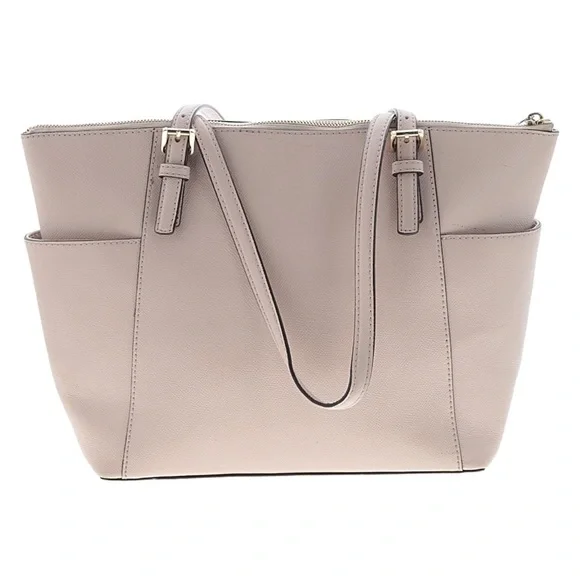 Michael Kors Charlotte Large Saffiano Leather Top-Zip Tote
